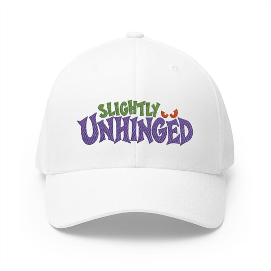 Slightly Unhinged Embroidered Cap – Funny Halloween Hat