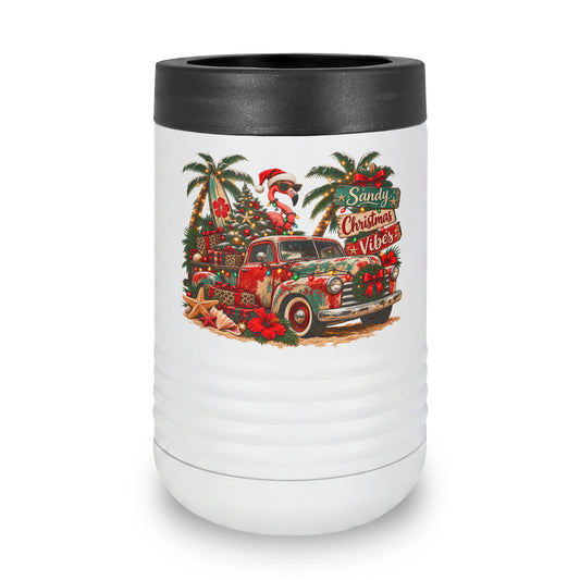 Sandy Christmas Vibes 12oz Beverage Holder