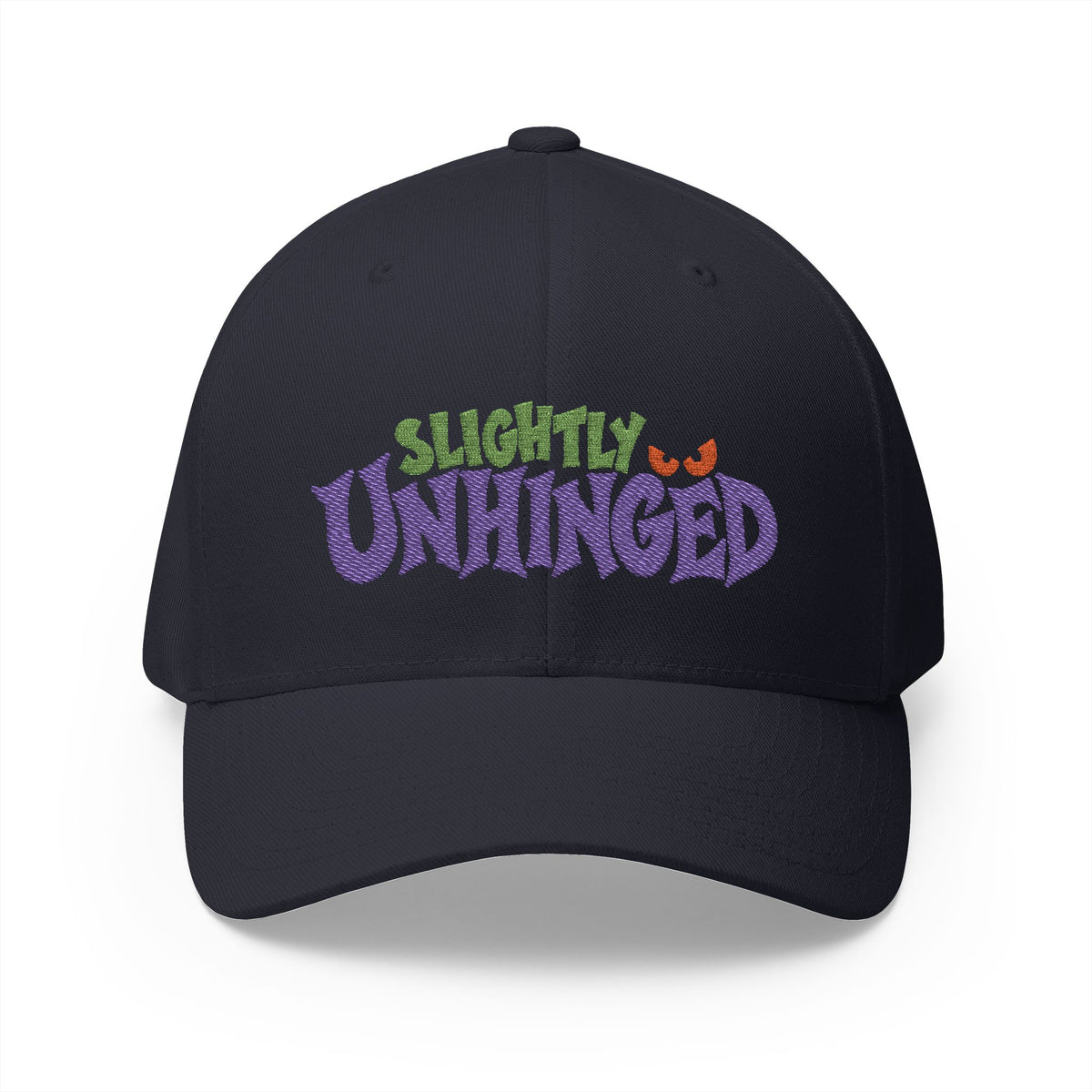 Slightly Unhinged Embroidered Cap – Funny Halloween Hat