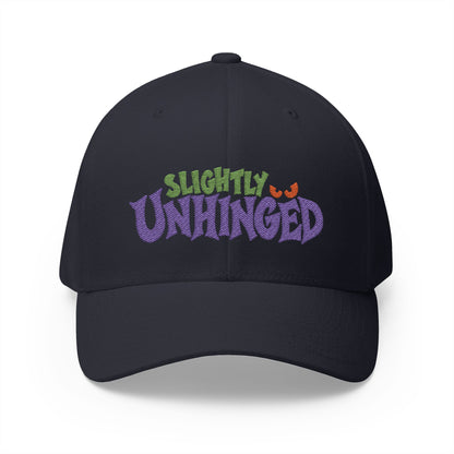 Slightly Unhinged Embroidered Cap – Funny Halloween Hat