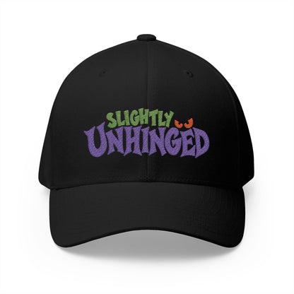 Slightly Unhinged Embroidered Cap – Funny Halloween Hat