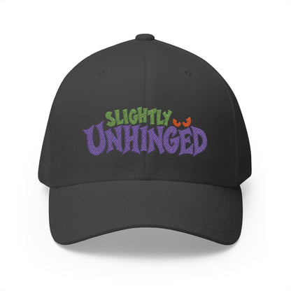 Slightly Unhinged Embroidered Cap – Funny Halloween Hat