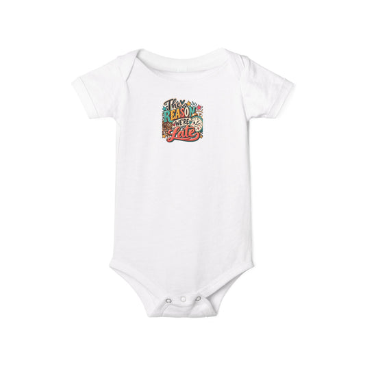 Infant Jersey One Piece – Festive Holiday Cheer Baby Bodysuit