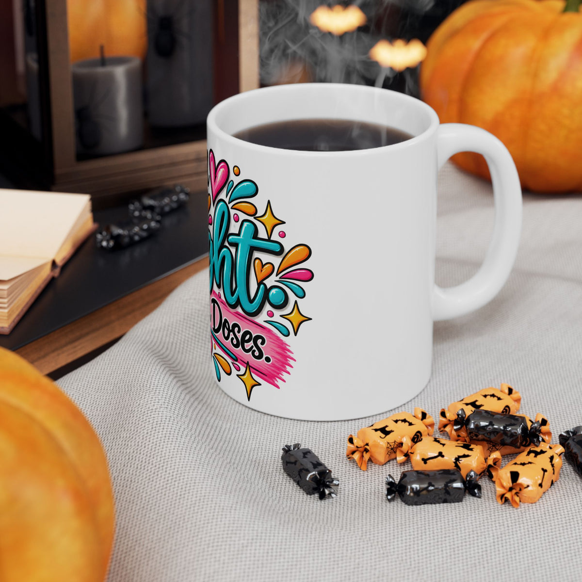 I'm a Delight in Small Doses Ceramic Mug — Cute Colorful Coffee Tea Cup (11oz, 15oz)