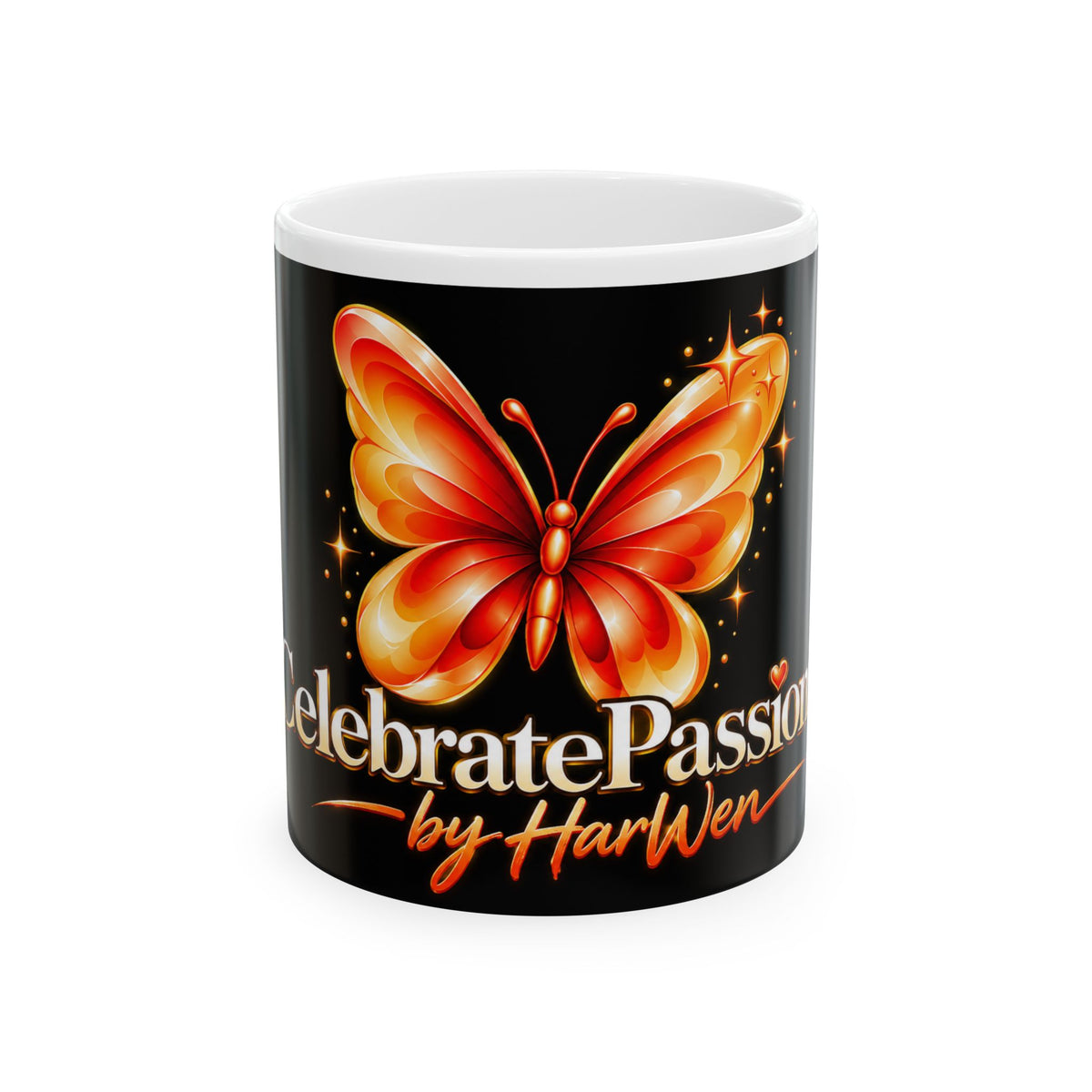 Celebrate Passion Butterfly Ceramic Mug, (11oz, 15oz)