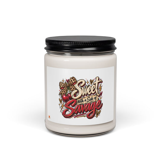 Sweet with a Side of Savage Scented Soy Candle